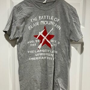 Battle of Blair Mountain Anniversary Shirt - Medium - Gildan - Gray - T-Shirt